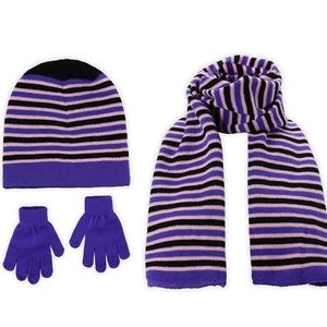 Beanie Hat Scarf and Gloves Set